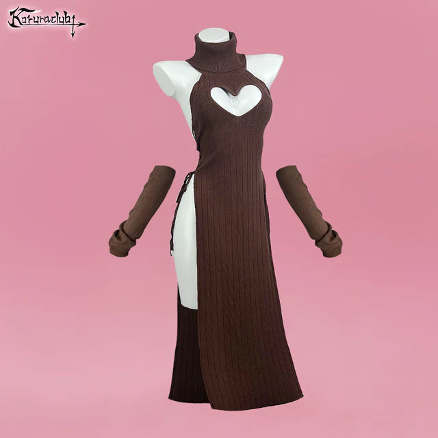 Plus Size Heart - Shaped Cheongsam KO59