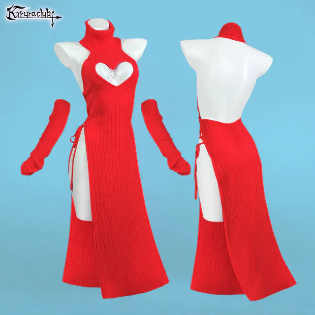Plus Size Heart - Shaped Cheongsam KO59