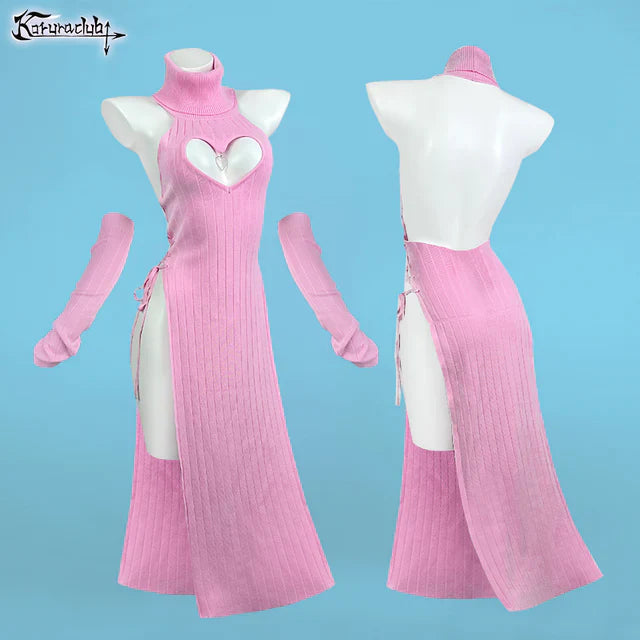 Plus Size Heart - Shaped Cheongsam KO59