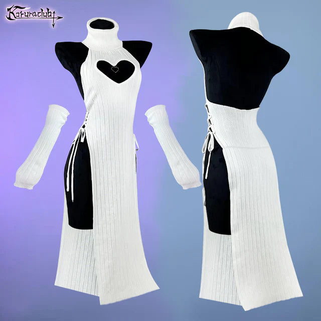 Plus Size Heart - Shaped Cheongsam KO59