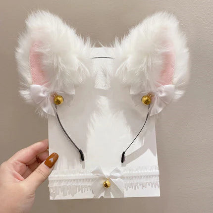 Plush cat ears headband HA0358