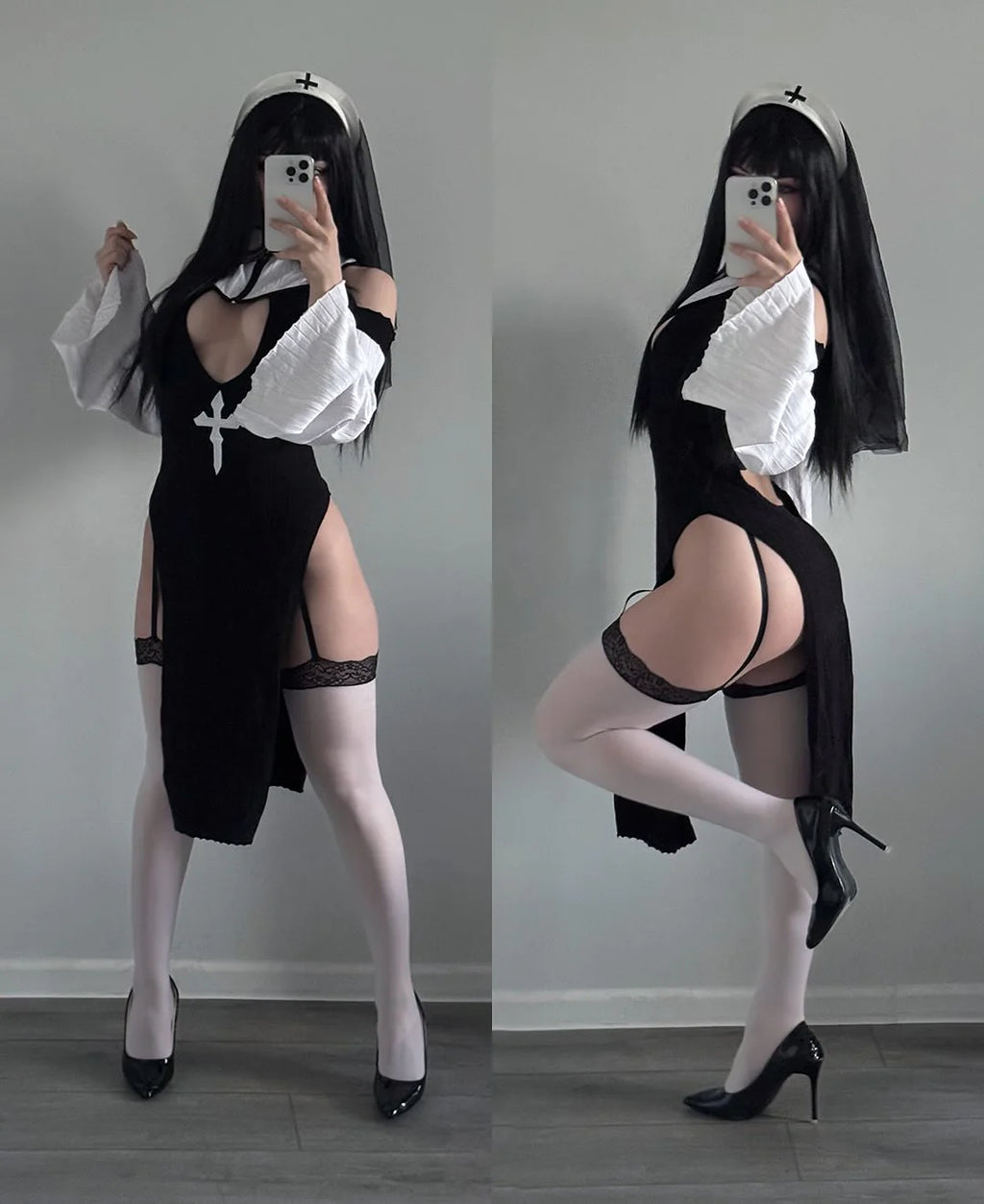 Thorn  Nun Cosplay Lingerie KO94