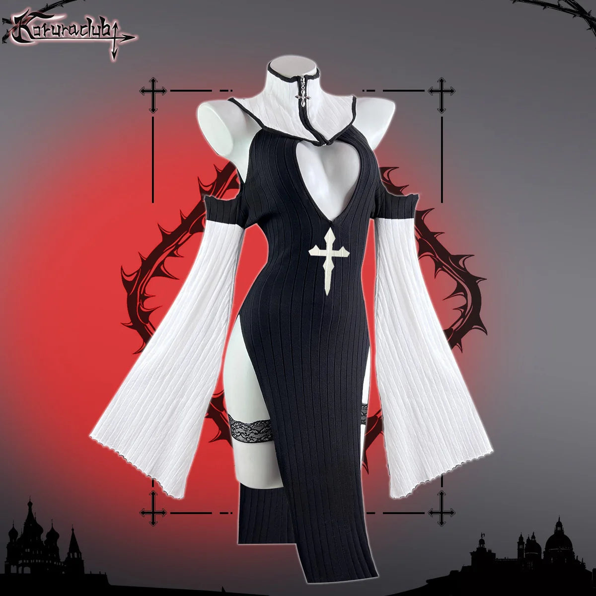 Thorn  Nun Cosplay Lingerie KO94