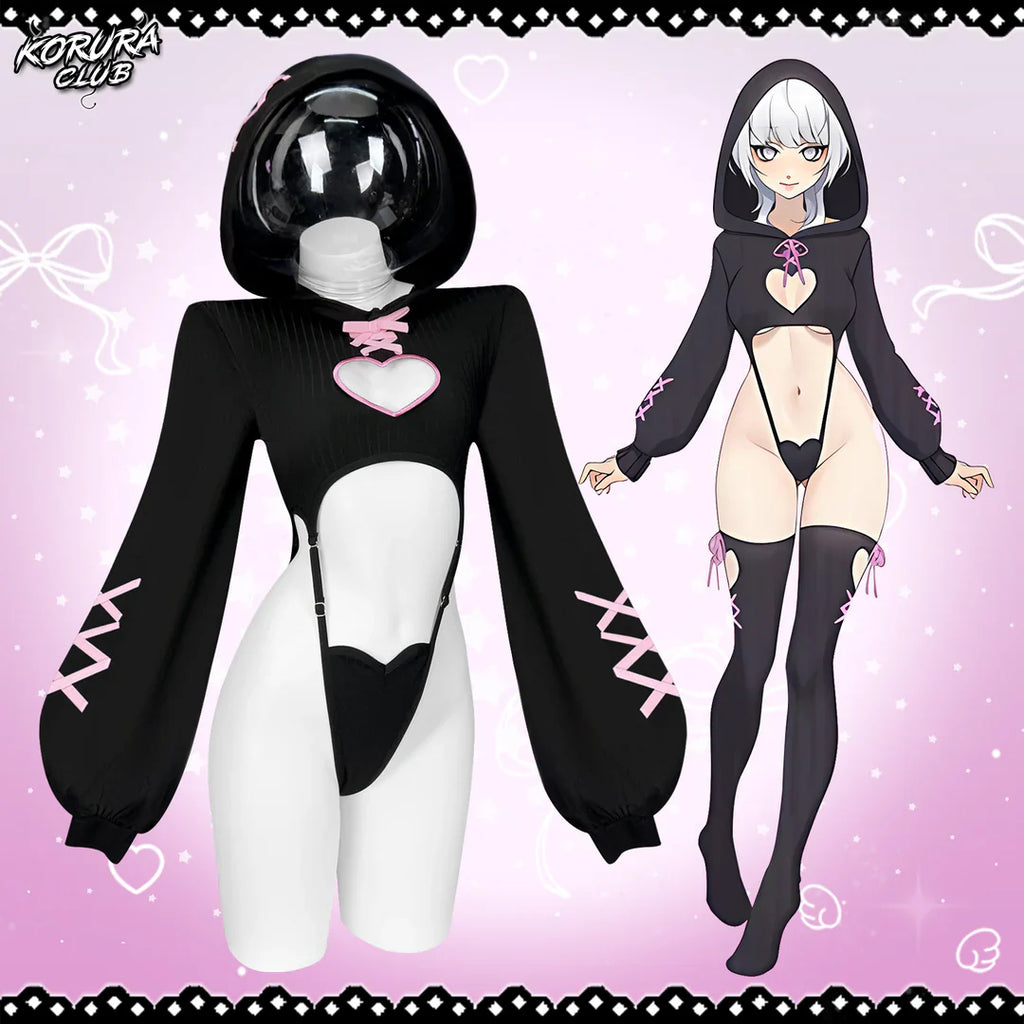KORURACKUB-HEART HOLLOW BODYSUIT SR 16