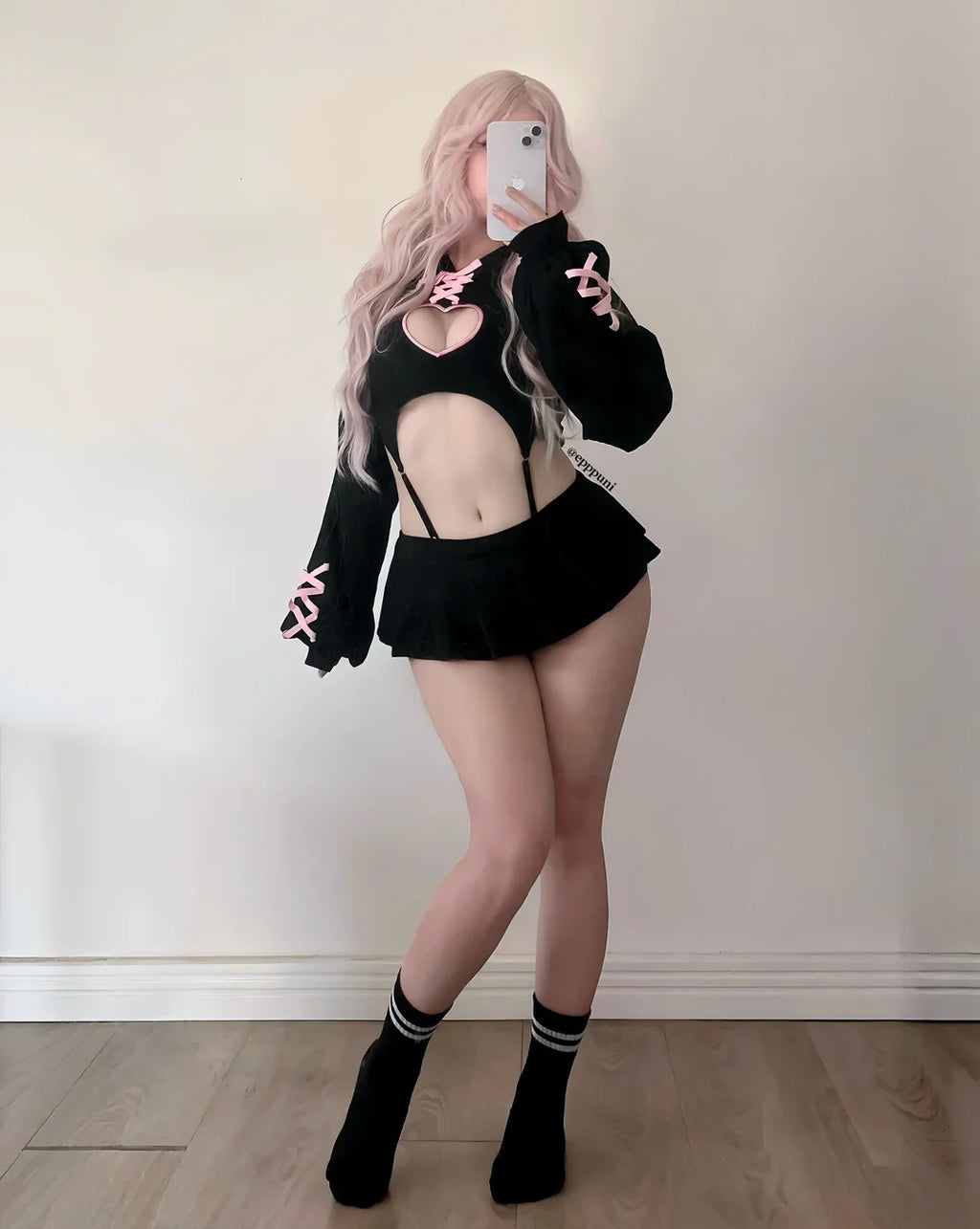 KORURACKUB-HEART HOLLOW BODYSUIT SR 16