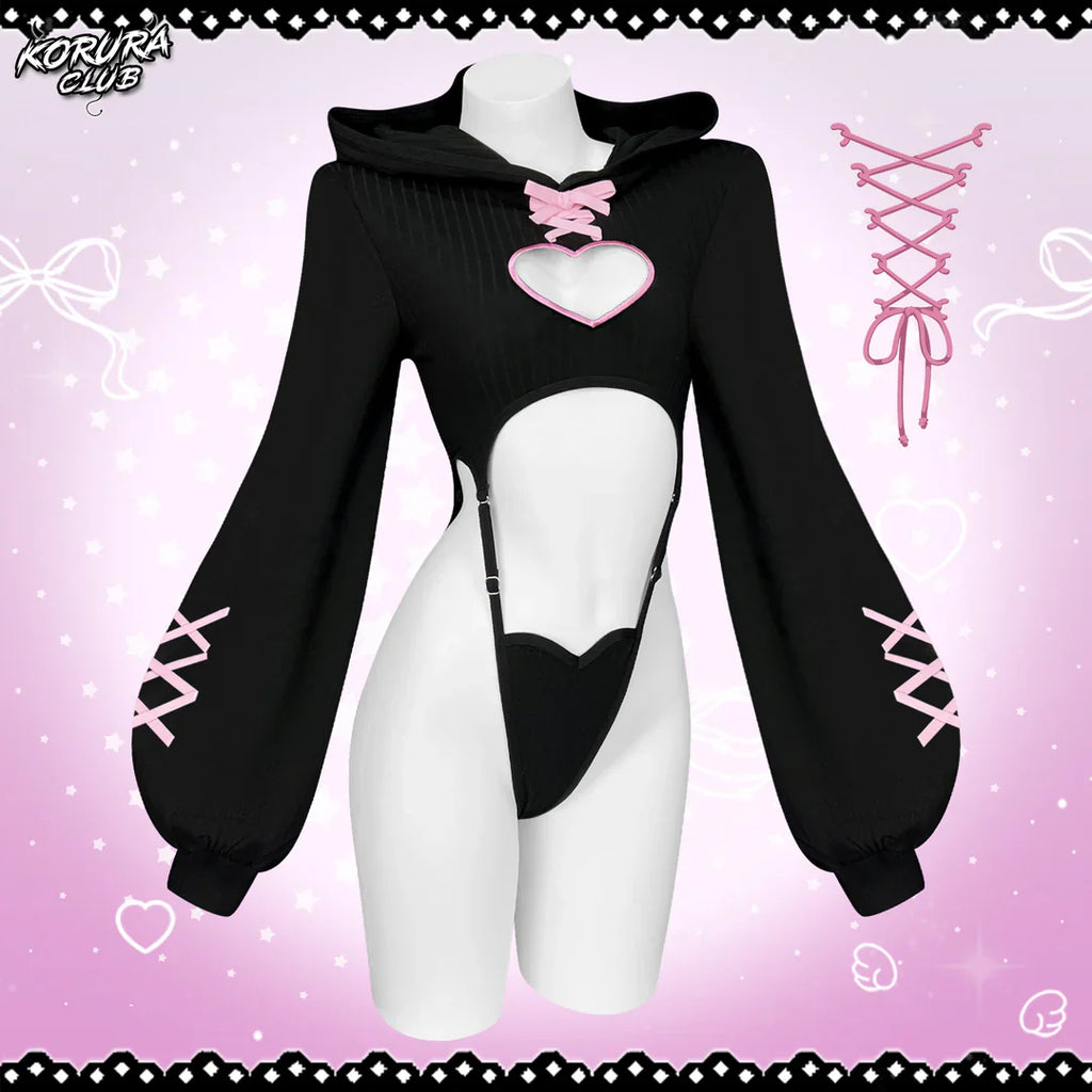 KORURACKUB-HEART HOLLOW BODYSUIT SR 16