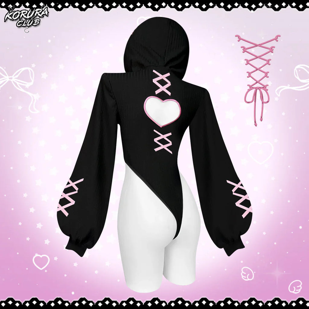 KORURACKUB-HEART HOLLOW BODYSUIT SR 16