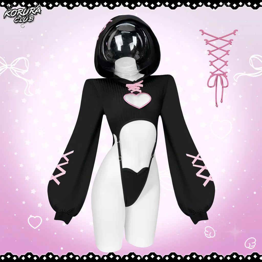 KORURACKUB-HEART HOLLOW BODYSUIT SR 16