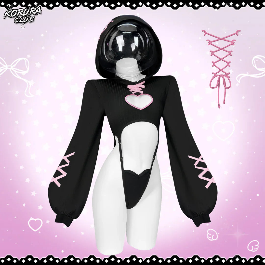KORURACKUB-HEART HOLLOW BODYSUIT SR 16