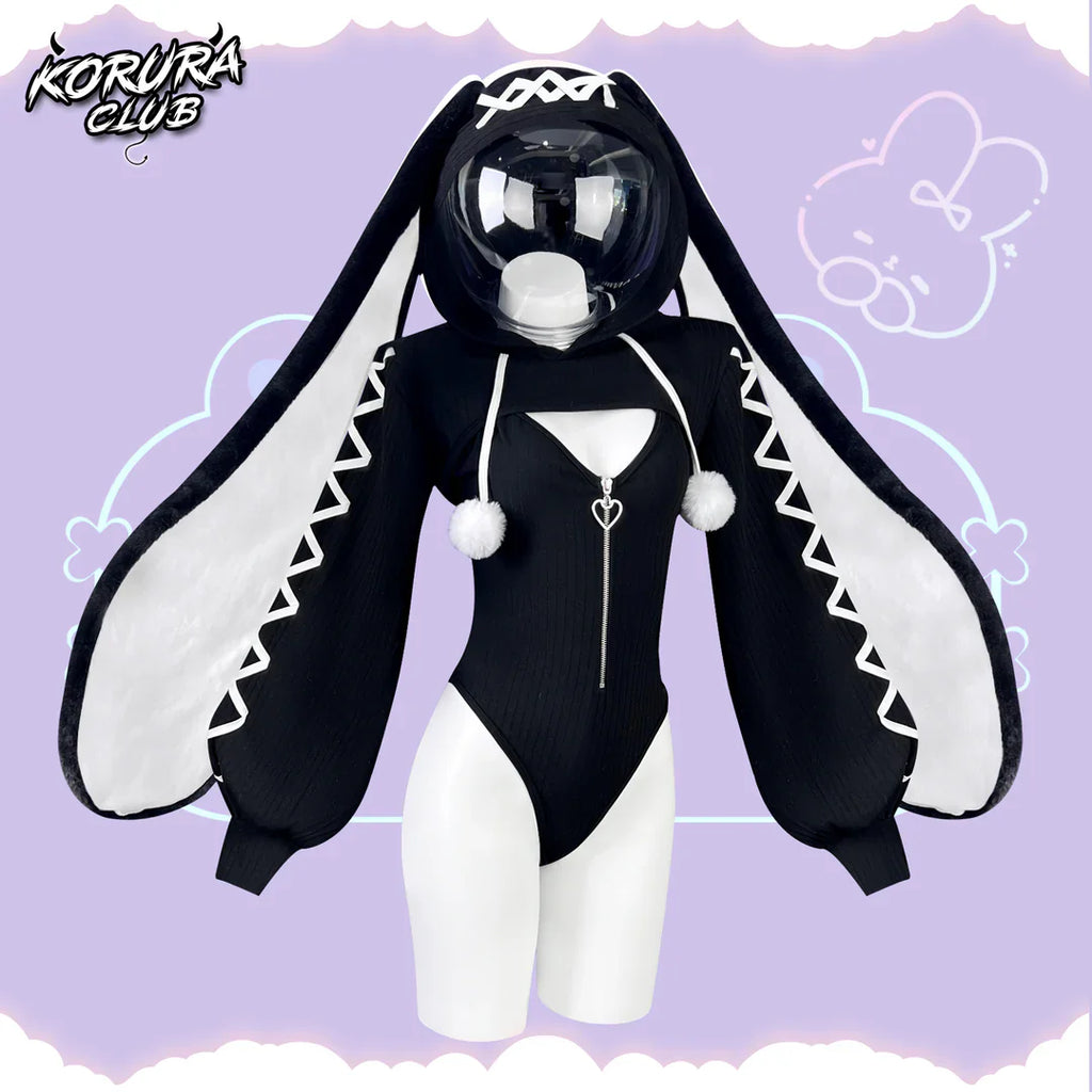 Cosplay Heart -Lock Floppy Bunny  Jumpsuit KO103