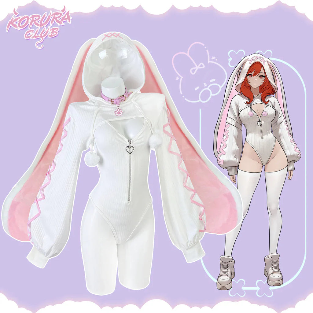 Cosplay Heart -Lock Floppy Bunny  Jumpsuit KO103