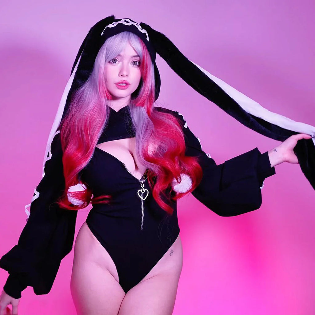 Cosplay Heart -Lock Floppy Bunny  Jumpsuit KO103