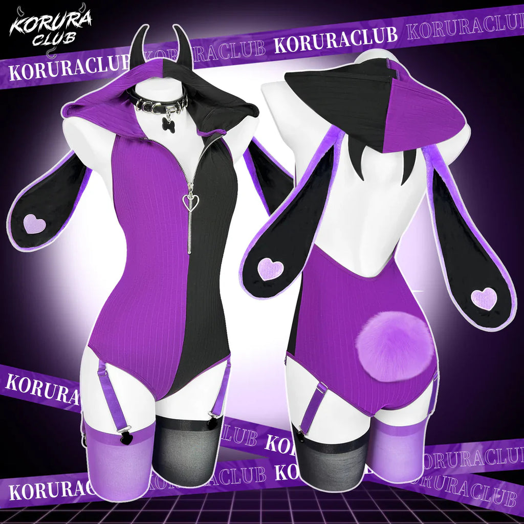 Heart Pattern Two-Tone Bunny K0129
