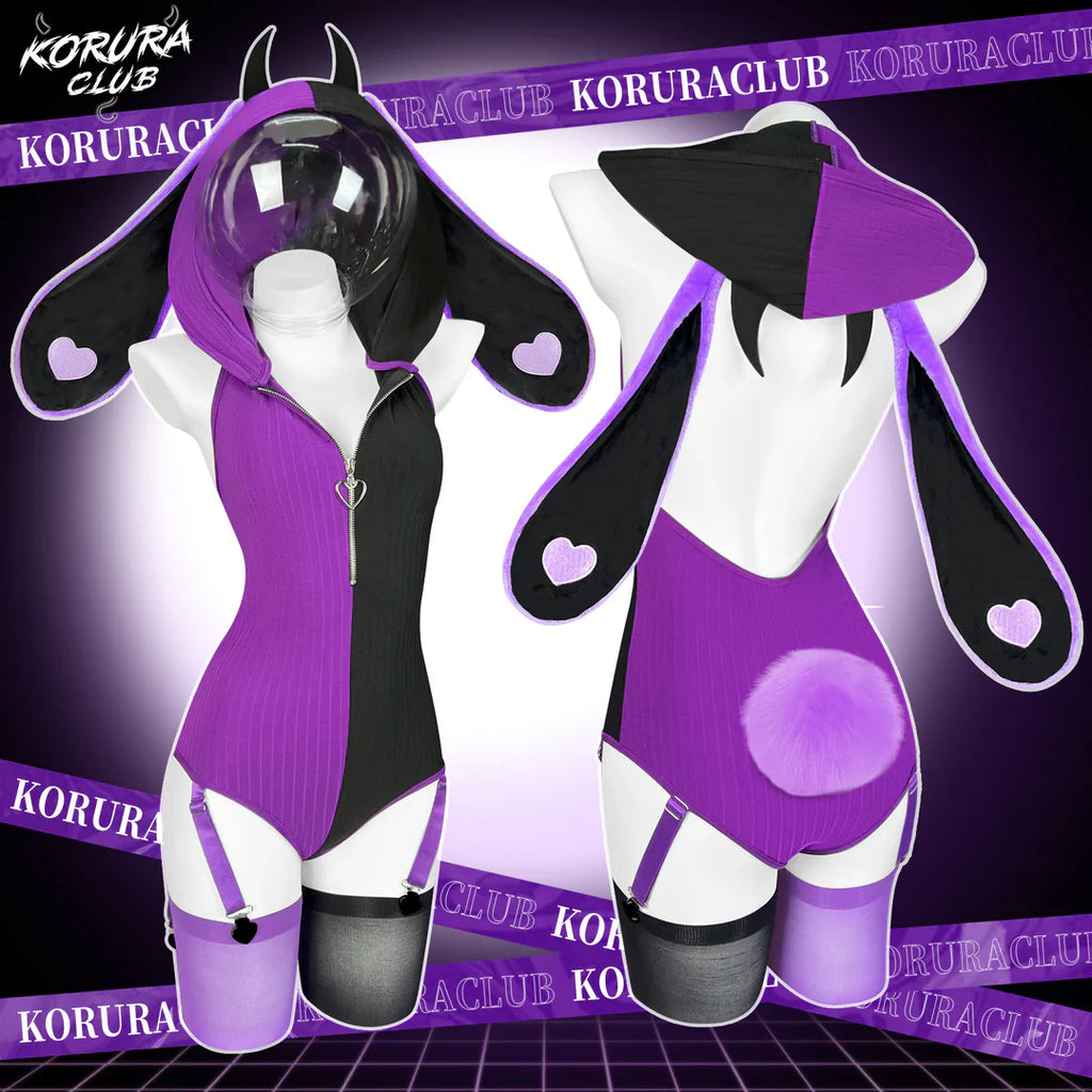 Heart Pattern Two-Tone Bunny K0129