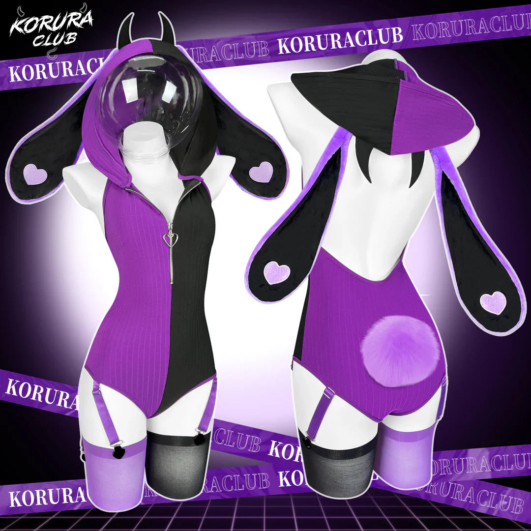 Heart Pattern Two-Tone Bunny K0129