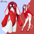 Christmas Red bunny ear Bodysuit SD83