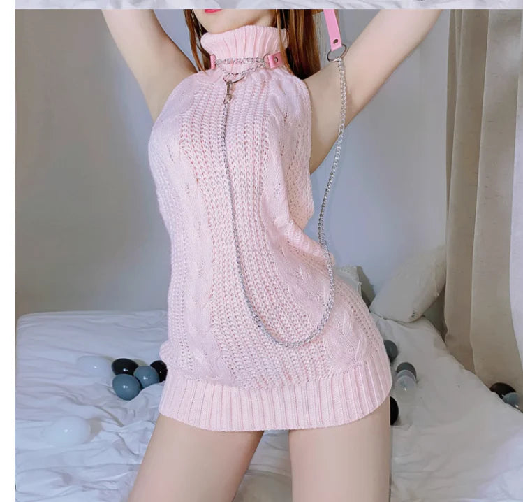 Hollow sweater dress HA2300